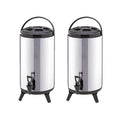 NNEAGS 2X 14L Portable Insulated Cold/Heat Coffee Tea Beer Barrel Brew Pot With Dispenser-0