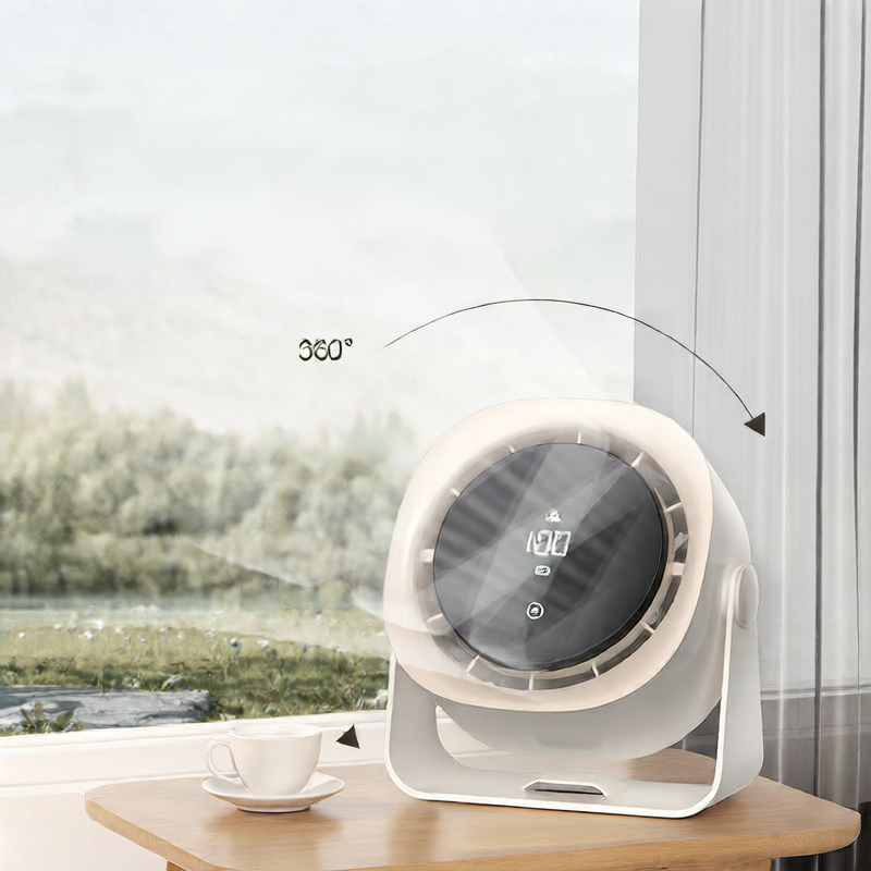 Digital Display USB Desktop Fan with Touch Screen